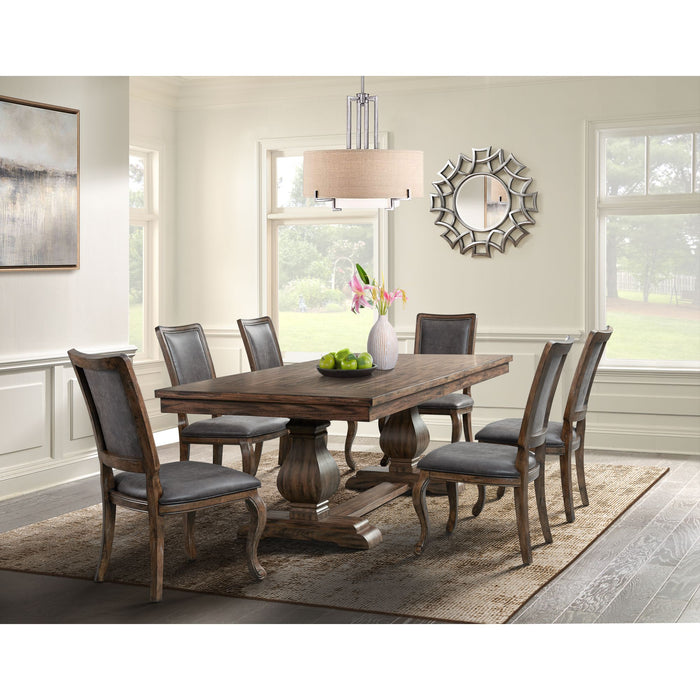 Gramercy Dining Rectangle Back Chair w/PU Back (2pcs Per Carton)