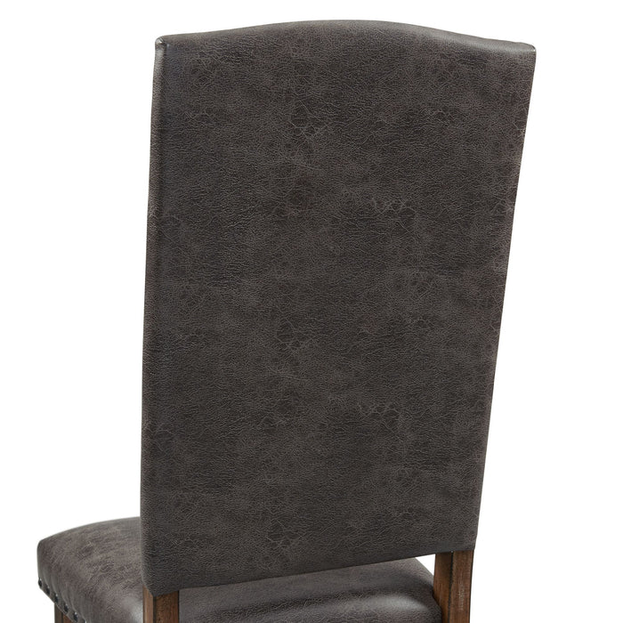 Gramercy 6PC Dining Set-Table, Four Tufted Tall Back Chairs and Settee