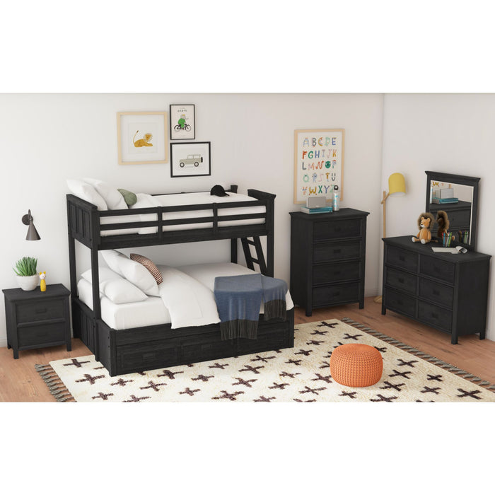Hampton Kids Over Bunk with Ladder and Trundle