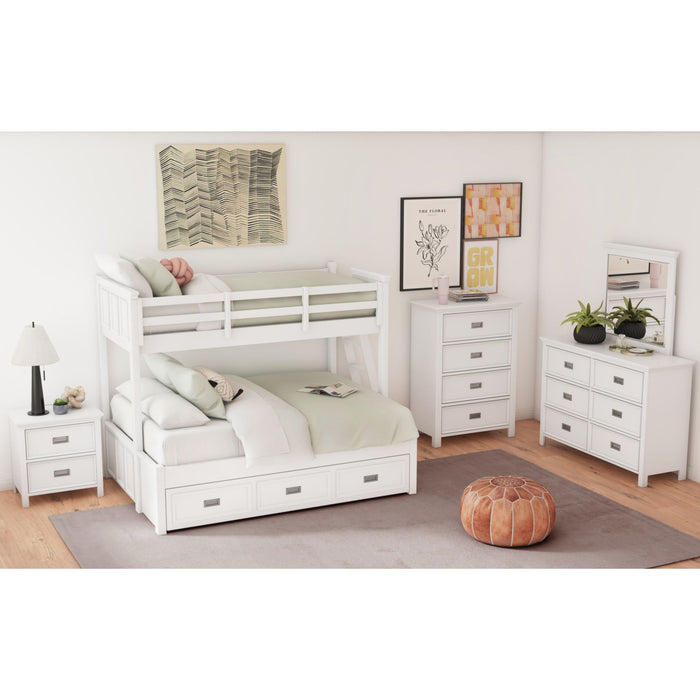 Hampton Kids Over Bunk with Ladder and Trundle
