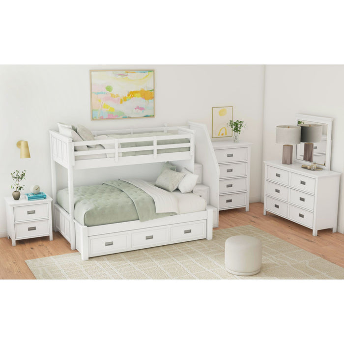 Hampton Kids Over Bunk with Staircase and Trundle