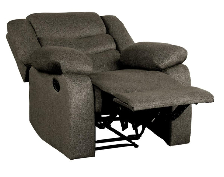 Discus Double Reclining Chair in Brown 9526BR-1