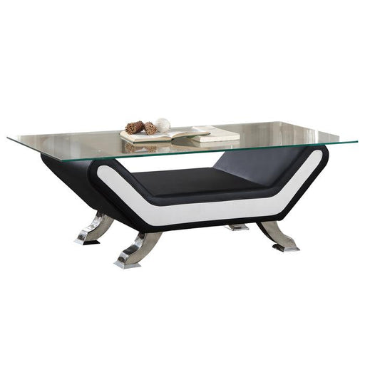 Veloce Cocktail Table in Black/Ivory 8219-30 image