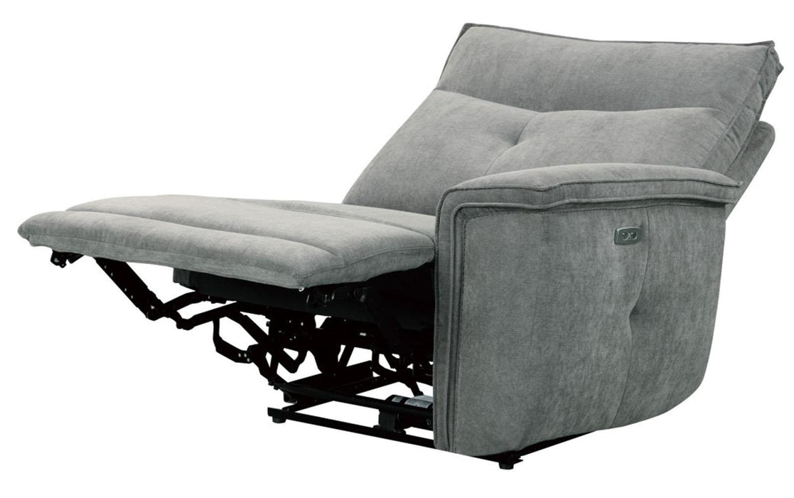 Tesoro Power Right Side Reclining Chair in Dark Gray 9509DG-RRPWH