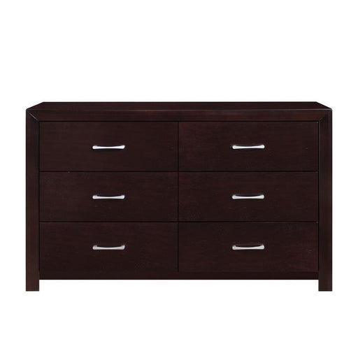 Homelegance Edina 6 Drawer Dresser in Espresso-Hinted Cherry 2145-5 image