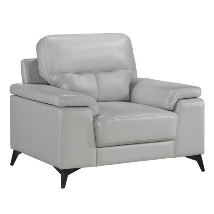 Homelegance Furniture Mischa Chair in Silver Gray 9514SVE-1