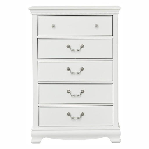 Homelegance Lucida 5 Drawer Chest in White 2039W-9 image