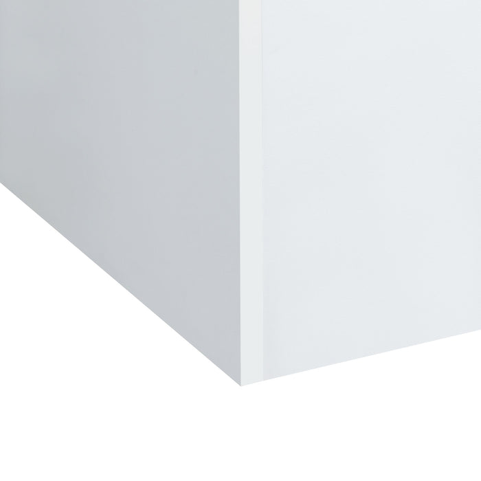 Irvine Mini Dressing Table with Stool, LED and USB in Glossy White