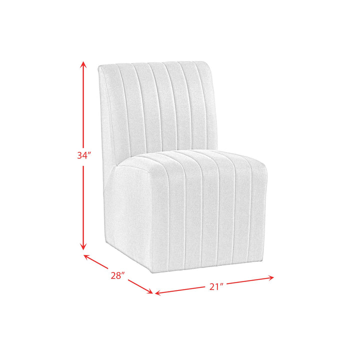 Jemma Upholstered Side Chair in Beige Linen (2 Per Carton)