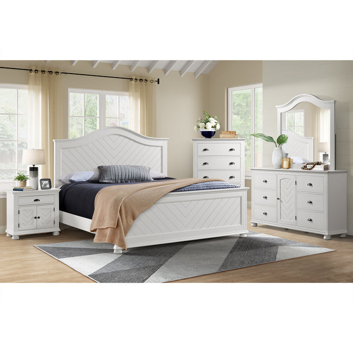 Kona Dresser and Mirror Set in White