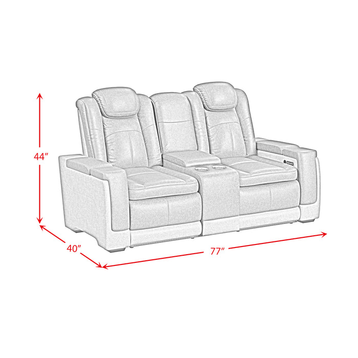 Lantana 3PC Living Room Set in Rocky Grey/Brown-Sofa, Loveseat & Recliner