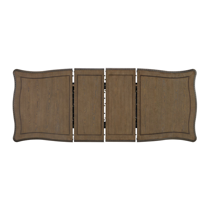 Madison Park Standard Height Dining Set in Walnut-Table and Four Chairs