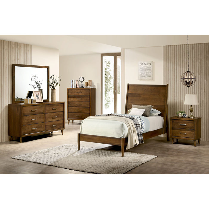 Malibu 6-Drawer Dresser in Walnut