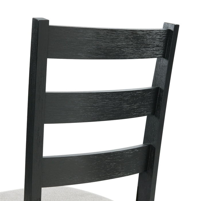 Martin 6 PC Dining Set (Black Base)