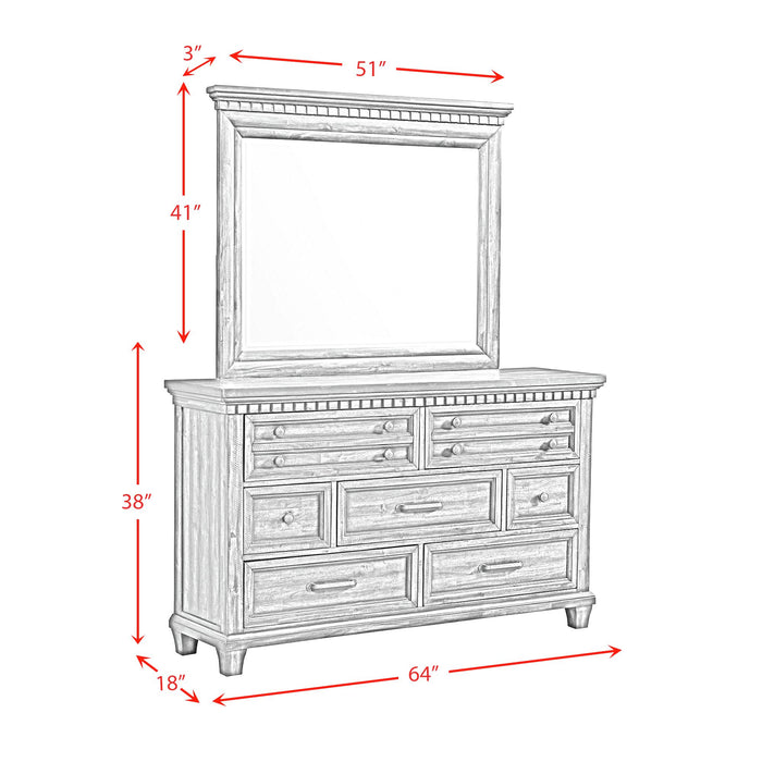 McCoy Dresser and Mirror Set