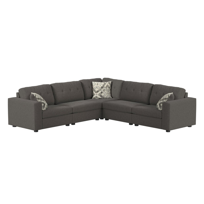 Options One Corner in Palmer Plus Ash with 1 Pillow 20"ÔøΩ
