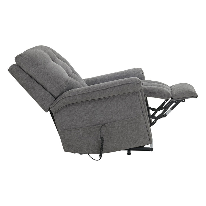 Pecos Power Motion Lift Chair in 15337-2 Ribbit Charcoal