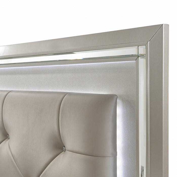 Platinum Platform Storage Bedroom Set