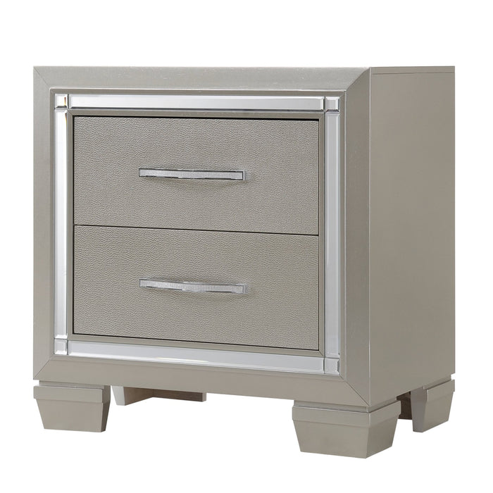 Platinum Platform Storage Bedroom Set
