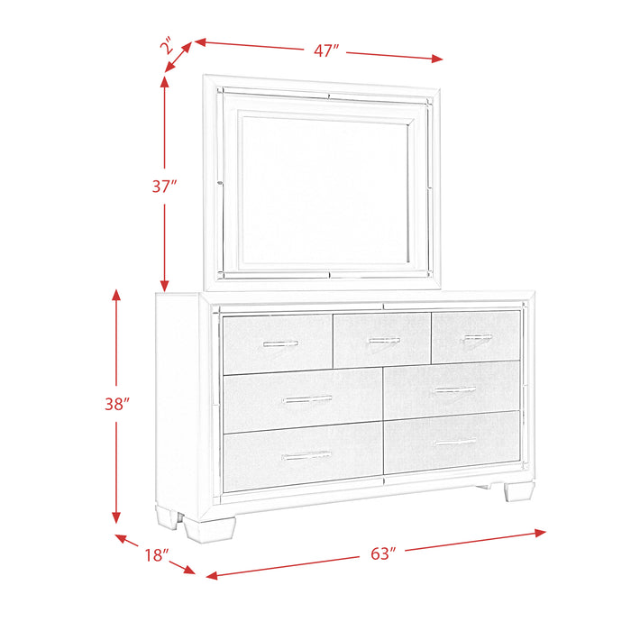 Platinum Platform Storage Bedroom Set