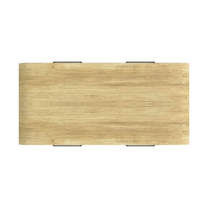 Ridgemont Coffee Table with Casters/Push Through Drawer in Natural