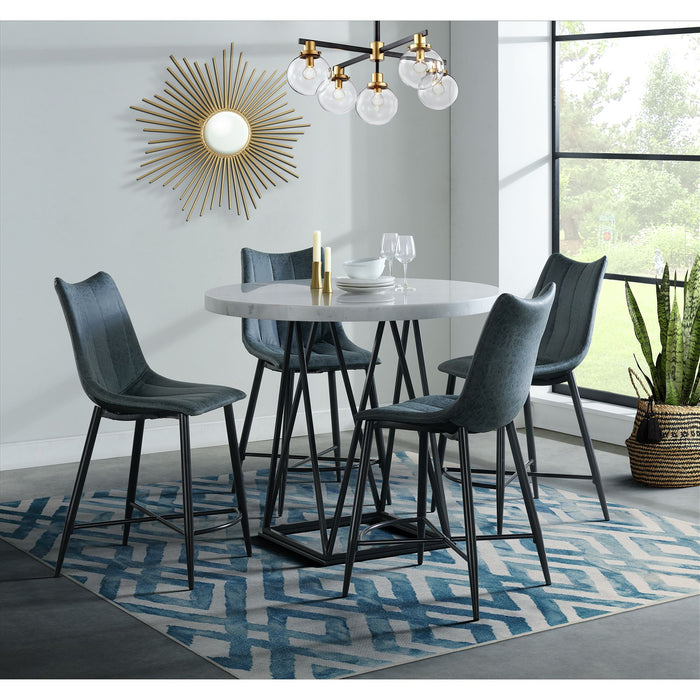 Riko 5PC Counter Height Dining Set-Table and Four Chairs