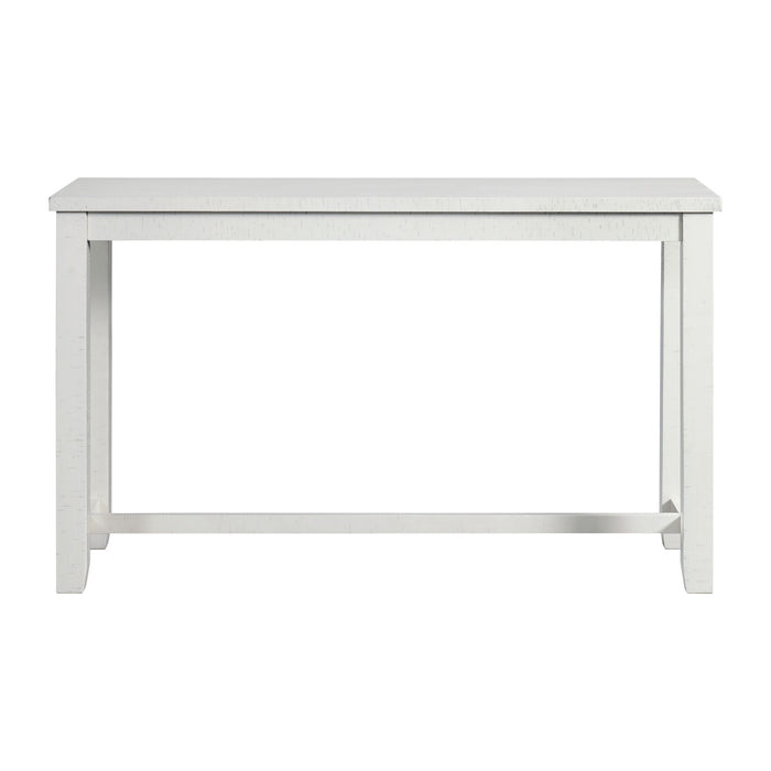 Stone Occasional Bar Table Single Pack in White (Table + Three Stools)