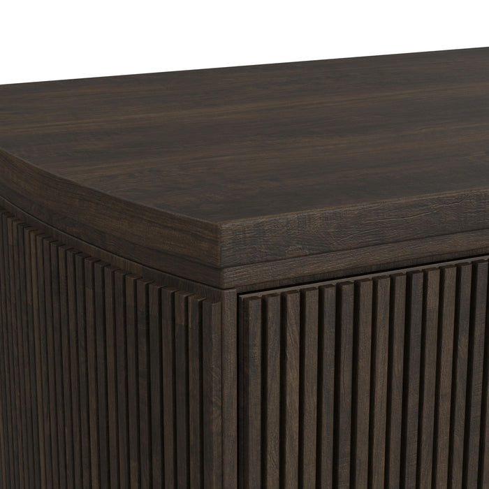 Sylvie Dresser and Mirror Set in Dark Brown