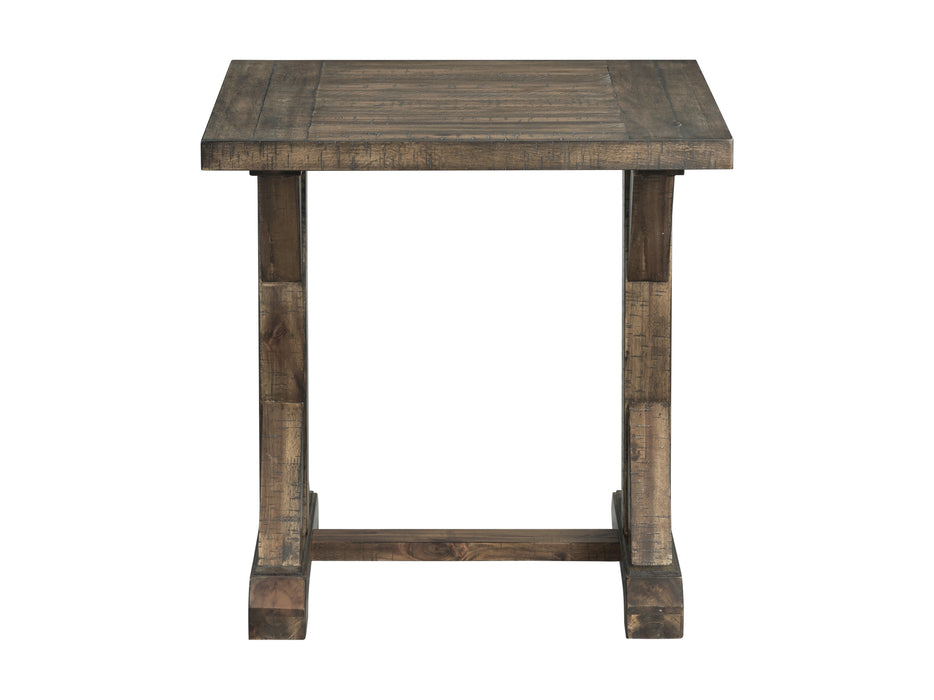 Finn 3PC Accent Trestle Table Set-Coffee Table & Two End Tables