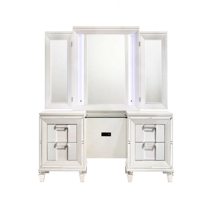 Twenty Nine Dressing Set w/LED & USB Plug White