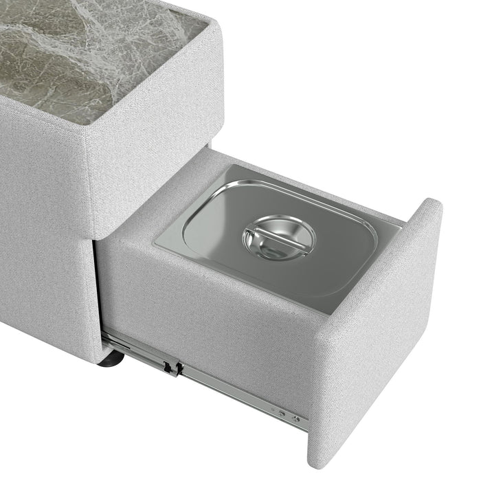 Zandara 7PC Modular Set in Olefin Beige with Pillows