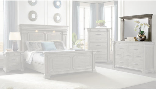 Elements International Kings Court Mirror in Grey image