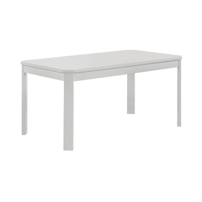 Travis Youth 5PC Dining Set with Table and 4 Chairs in White
