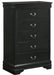 Elements International Louis Philippe Chest in Black image