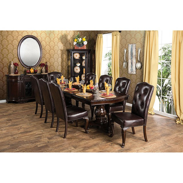 Bellagio Brown Cherry Dining Table w/ 2 Leaves