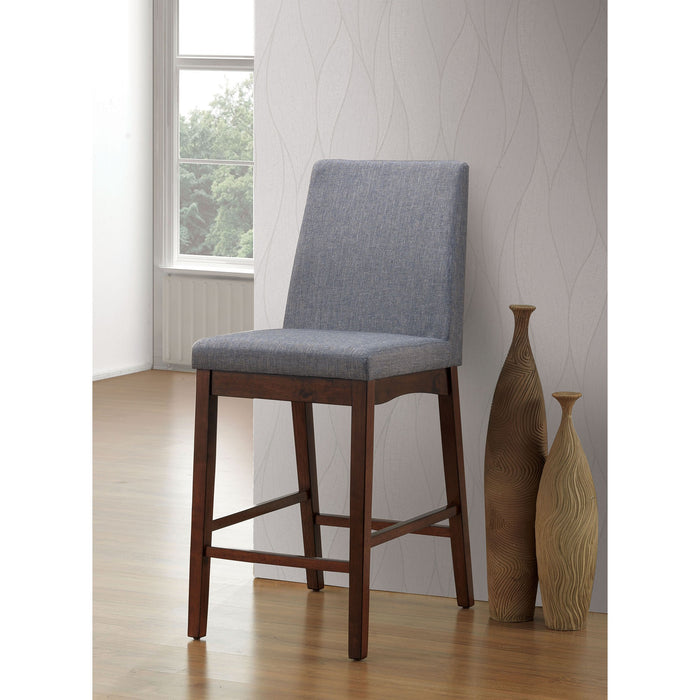 Marten Brown Cherry/Gray Counter Ht. Chair (2/CTN)