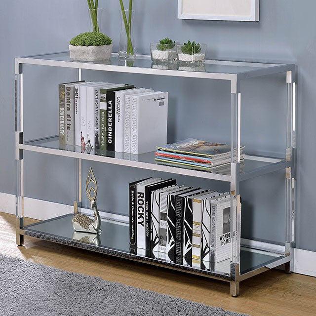 Ludvig Chrome/Clear Sofa Table image