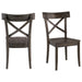 Elements International New Bedford Coronado Wooden Side Chair (Set of 2) in Dark Wood image