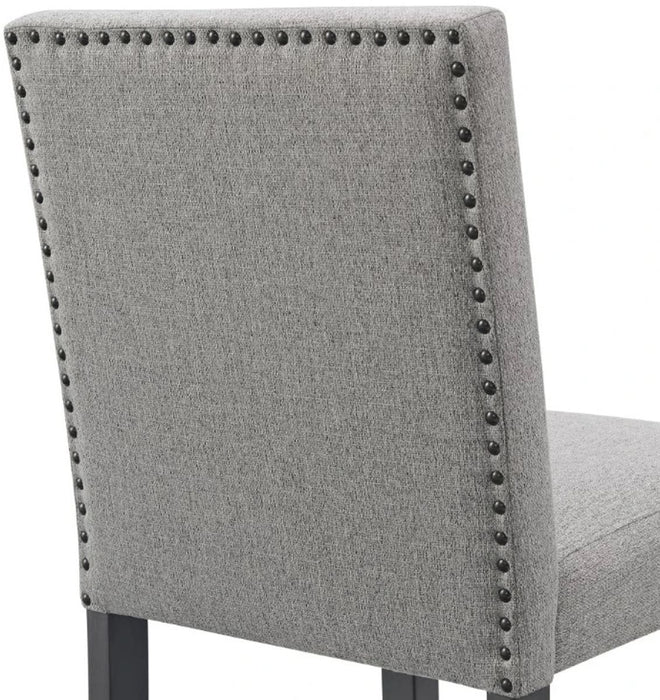 Elements International Seneca Counter Height Dining Chair (Set of 2) in Grey