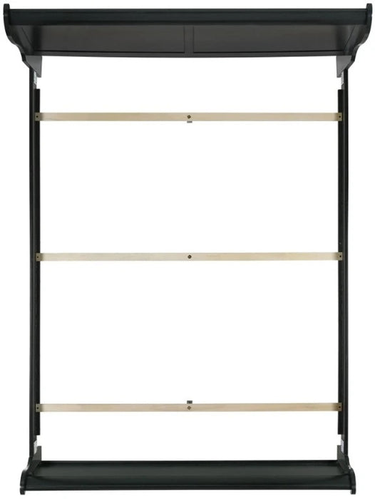 Elements International Louis Philippe Full Panel Bed in Black