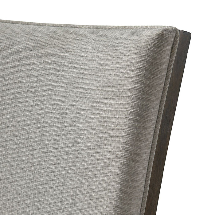 Elements International Grady Upholstered Side Chair (Set of 2) in Brown