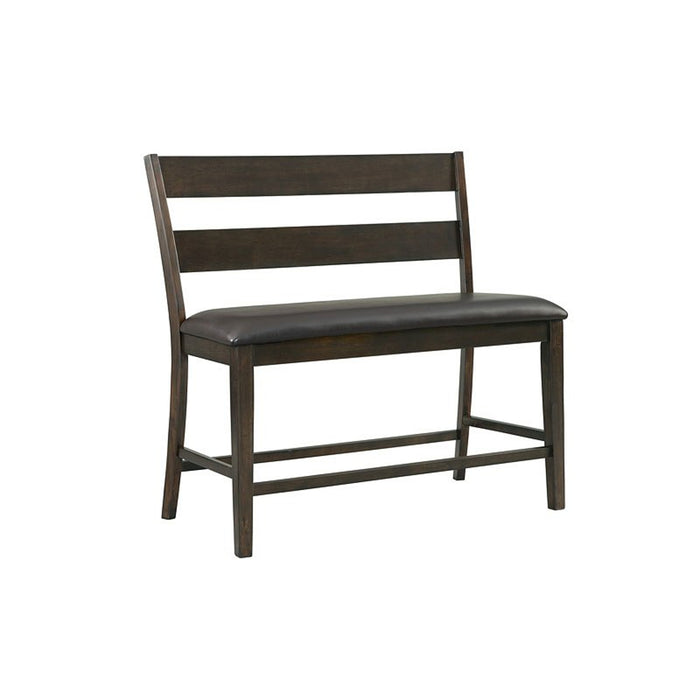 Elements International Mango Counter Height Bench in Dark Brown image