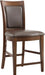 Elements International Prescott Counter Height Chair (Set of 2) in Walnut image