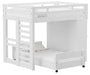 Elements International Cali Kids Twin Over Twin Basic Loft Bed with Desk in White image