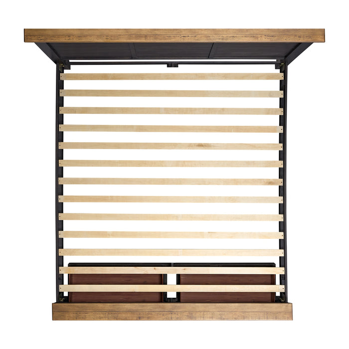 Montrose Storage Bedroom Set in Espresso & Brown