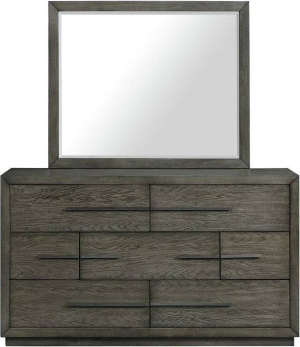 Elements International Elation Mirror in Gray