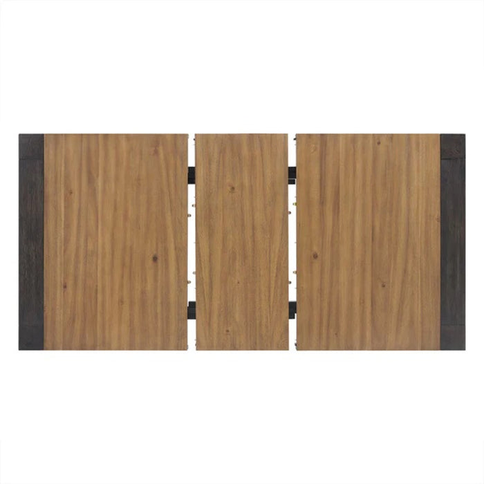 Elements International Breckenridge Dining Table in Black/Oak