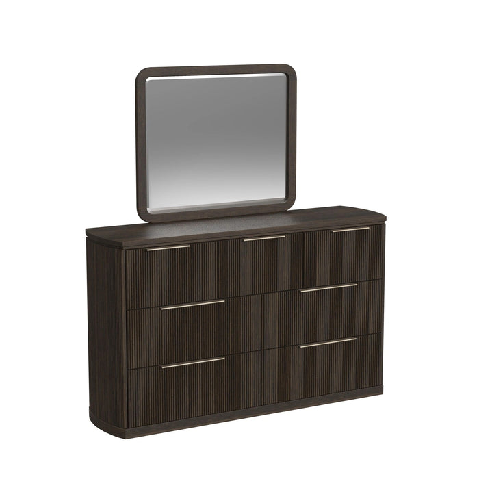 Sylvie Wall Bed Bedroom Set in Dark Brown