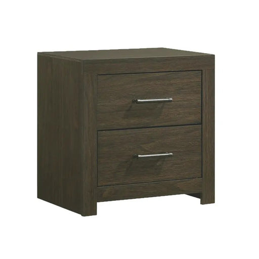 Elements International Hendricks Youth Nightstand in Brown Grey image