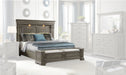 Elements International Kings Court King Storage Bed in Grey image